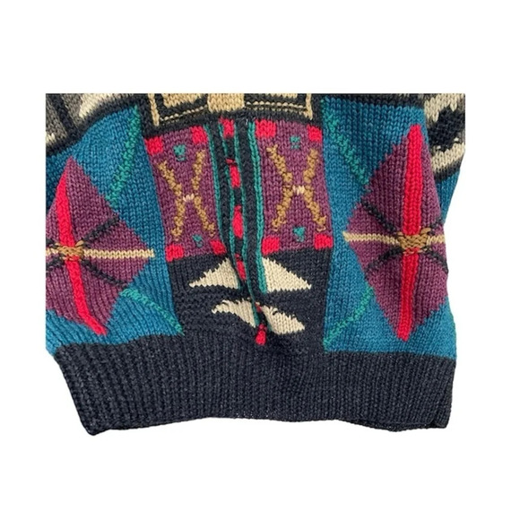 Vintage Boston Traders “Knitted by Hand” Wool Sweater Size M - Picture 3 of 6